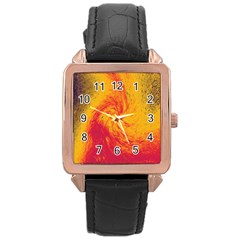 Pele 30 Rose Gold Leather Watch 