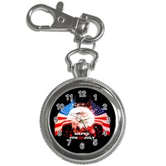 Independence Day, Eagle With Usa Flag Key Chain Watches by FantasyWorld7