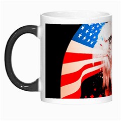 Independence Day, Eagle With Usa Flag Morph Mugs by FantasyWorld7