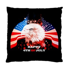 Independence Day, Eagle With Usa Flag Standard Cushion Case (two Sides) by FantasyWorld7