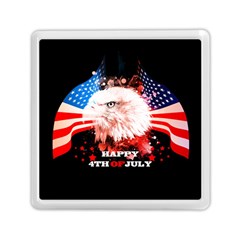 Independence Day, Eagle With Usa Flag Memory Card Reader (square) by FantasyWorld7