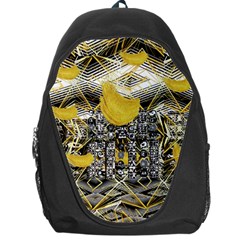 Gold Four Leaf Clover With Abstract Designs Backpack Bag by flipstylezfashionsLLC