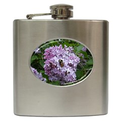 Lilac Bumble Bee Hip Flask (6 Oz) by IIPhotographyAndDesigns