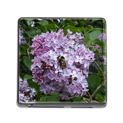 Lilac Bumble Bee Memory Card Reader (square 5 Slot) by IIPhotographyAndDesigns