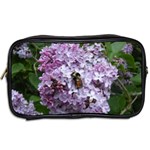 Lilac Bumble Bee Toiletries Bags 2-Side Back