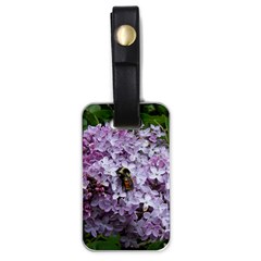 Lilac Bumble Bee Luggage Tags (one Side)  by IIPhotographyAndDesigns