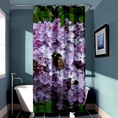 Lilac Bumble Bee Shower Curtain 36  X 72  (stall)  by IIPhotographyAndDesigns