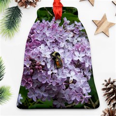 Lilac Bumble Bee Ornament (bell)