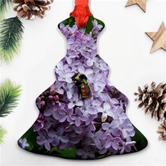 Lilac Bumble Bee Christmas Tree Ornament (two Sides)