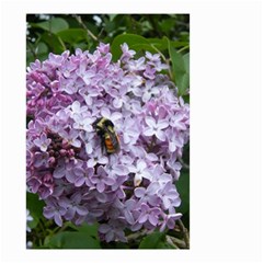 Lilac Bumble Bee Small Garden Flag (two Sides) by IIPhotographyAndDesigns