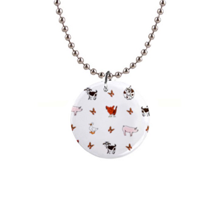 Farm Animals Button Necklaces