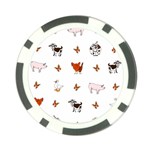 Farm Animals Poker Chip Card Guard Front