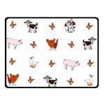 Farm Animals Double Sided Fleece Blanket (Small)  45 x34  Blanket Front