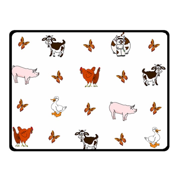 Farm Animals Double Sided Fleece Blanket (Small) 