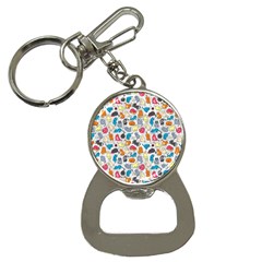 Funny Cute Colorful Cats Pattern Bottle Opener Key Chains by EDDArt