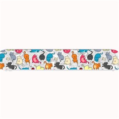 Funny Cute Colorful Cats Pattern Small Bar Mats by EDDArt