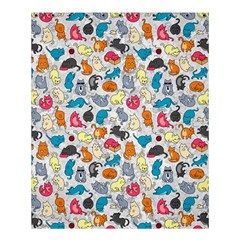 Funny Cute Colorful Cats Pattern Shower Curtain 60  X 72  (medium)  by EDDArt