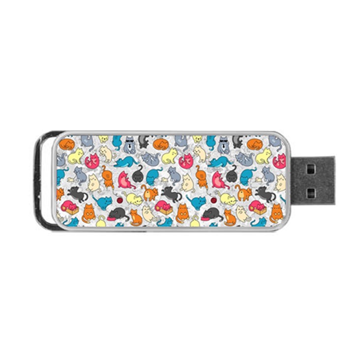 Funny Cute Colorful Cats Pattern Portable USB Flash (Two Sides)