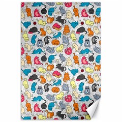 Funny Cute Colorful Cats Pattern Canvas 20  X 30   by EDDArt