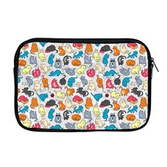 Funny Cute Colorful Cats Pattern Apple Macbook Pro 17  Zipper Case by EDDArt