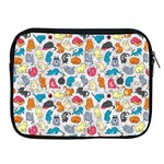 Funny Cute Colorful Cats Pattern Apple iPad 2/3/4 Zipper Cases Front