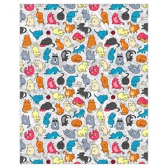 Funny Cute Colorful Cats Pattern Drawstring Bag (small)