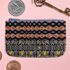 Red And Geometric Designs Created By Flipstylez Designs Large Coin Purse by flipstylezfashionsLLC