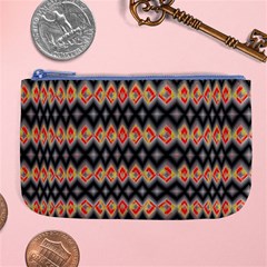 Red And Black Zig Zags  Large Coin Purse by flipstylezfashionsLLC