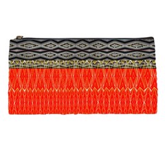 Creative Red And Black Geometric Design  Pencil Cases by flipstylezfashionsLLC