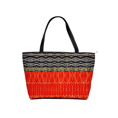 Creative Red And Black Geometric Design  Shoulder Handbags by flipstylezfashionsLLC