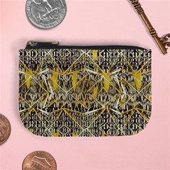 Gold And Black Geometric Designs Created By Flipstylez Designs Mini Coin Purses by flipstylezfashionsLLC