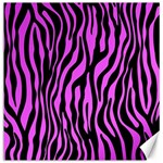 Zebra Stripes Pattern Trend Colors Black Pink Canvas 20  x 20   19 x19.27  Canvas - 1