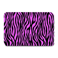 Zebra Stripes Pattern Trend Colors Black Pink Plate Mats by EDDArt