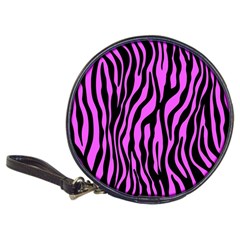 Zebra Stripes Pattern Trend Colors Black Pink Classic 20-cd Wallets by EDDArt