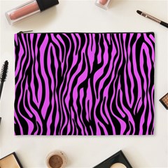 Zebra Stripes Pattern Trend Colors Black Pink Cosmetic Bag (xl) by EDDArt