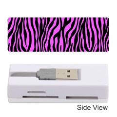 Zebra Stripes Pattern Trend Colors Black Pink Memory Card Reader (stick) by EDDArt