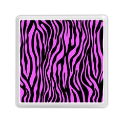 Zebra Stripes Pattern Trend Colors Black Pink Memory Card Reader (square) by EDDArt