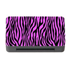 Zebra Stripes Pattern Trend Colors Black Pink Memory Card Reader With Cf by EDDArt