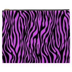 Zebra Stripes Pattern Trend Colors Black Pink Cosmetic Bag (xxxl) by EDDArt