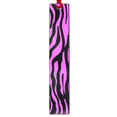 Zebra Stripes Pattern Trend Colors Black Pink Large Book Marks by EDDArt