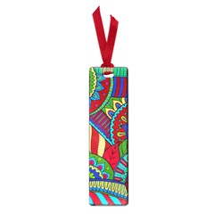 Pop Art Paisley Flowers Ornaments Multicolored 2 Small Book Marks by EDDArt