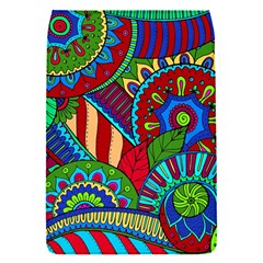 Pop Art Paisley Flowers Ornaments Multicolored 2 Flap Covers (s)  by EDDArt