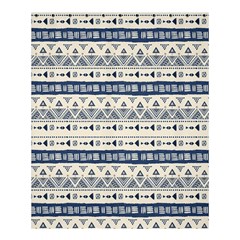 Native American Ornaments Watercolor Pattern Blue Shower Curtain 60  X 72  (medium)  by EDDArt