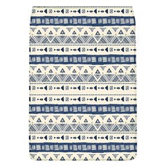 Native American Ornaments Watercolor Pattern Blue Flap Covers (l)  by EDDArt