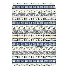 Native American Ornaments Watercolor Pattern Blue Flap Covers (s)  by EDDArt