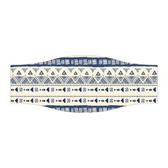 Native American Ornaments Watercolor Pattern Blue Stretchable Headband by EDDArt