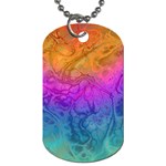 Fractal Batik Art Hippie Rainboe Colors 1 Dog Tag (One Side) Front