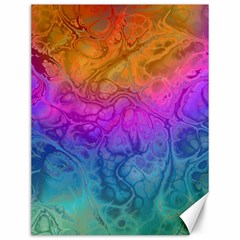 Fractal Batik Art Hippie Rainboe Colors 1 Canvas 12  X 16   by EDDArt