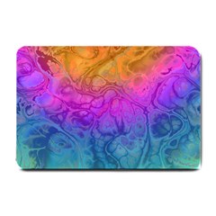 Fractal Batik Art Hippie Rainboe Colors 1 Small Doormat  by EDDArt