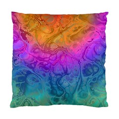 Fractal Batik Art Hippie Rainboe Colors 1 Standard Cushion Case (one Side) by EDDArt